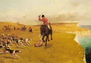 Ware Away, The Cattistock painting by Thomas Blinks