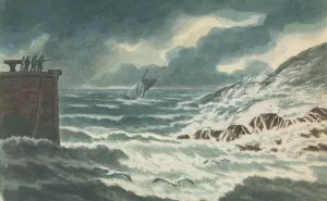Storm at Sea by Thomas Bradshaw Oil Painting