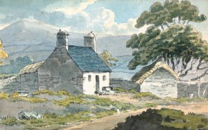 Two Stone Cottages by Thomas Bradshaw Oil Painting