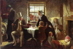 Relenting: The silence of pure innocence persuades, where speaking fails (The Winter's Tale) by Thomas Brooks Oil Painting