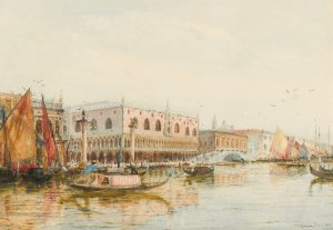 The Grand Canal, Venice by Thomas Bush Hardy Oil Painting