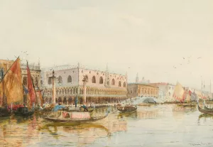 The Grand Canal, Venice Oil painting by Thomas Bush Hardy