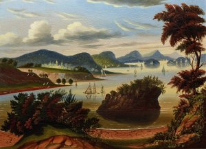 Eastport, and Passamaquoddy Bay by Thomas Chambers Oil Painting