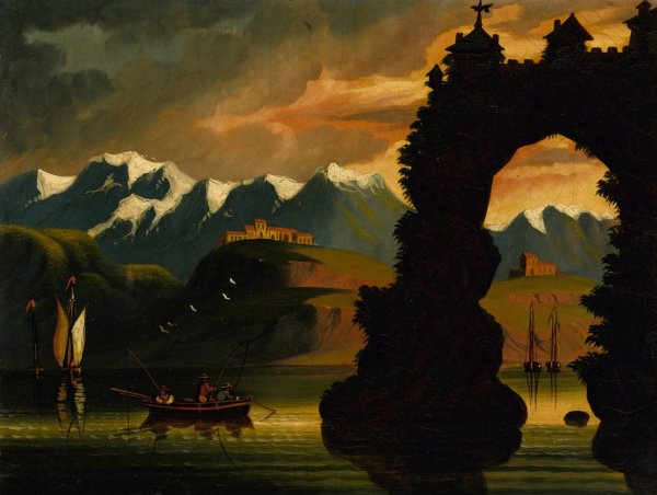 Landscape  by Thomas Chambers - Hand-Painted Oil Painting Reproduction