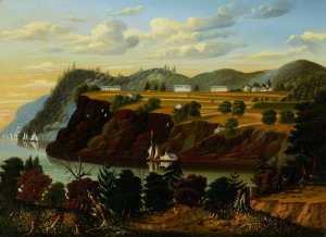 View of West Point by Thomas Chambers Oil Painting