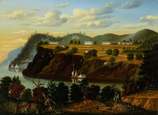View of West Point  by Thomas Chambers - Hand-Painted Oil Painting Reproduction