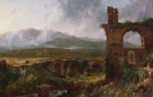 A View near Tivoli by Thomas Cole Oil Painting