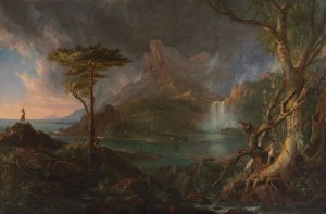 A Wild Scene by Thomas Cole Oil Painting