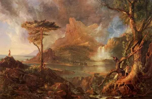 A Wild Scene by Thomas Cole Oil Painting