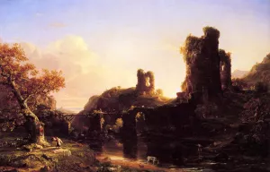 An Italian Autumn by Thomas Cole Oil Painting