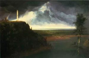 Brock's Monument by Thomas Cole - Oil Painting Reproduction