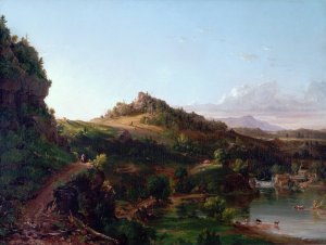 Catskill Scenery by Thomas Cole Oil Painting