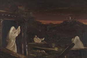 Dead Rising from Tombs by Thomas Cole Oil Painting