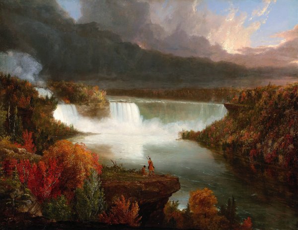 Main Product Photo of Distant View of Niagara Falls  Painting by Thomas Cole