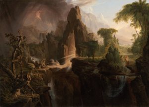 Expulsion from the Garden of Eden by Thomas Cole Oil Painting