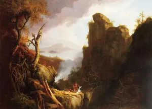 Indian Sacrifice by Thomas Cole - Oil Painting Reproduction