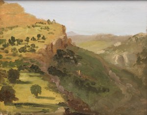 Italian Landscape by Thomas Cole Oil Painting