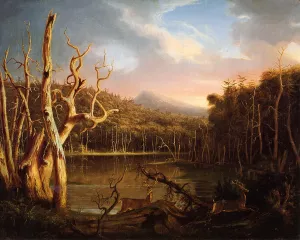 Lake with Dead Trees also known as Catskill painting by Thomas Cole