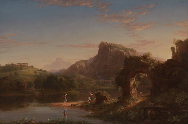 L'Allegro  by Thomas Cole - Hand-Painted Oil Painting Reproduction