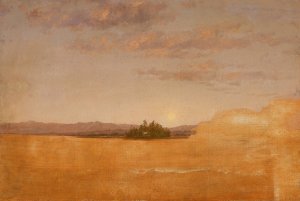 Landscape Sketch by Thomas Cole Oil Painting