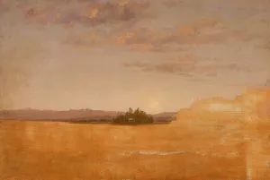 Landscape Sketch by Thomas Cole Oil Painting