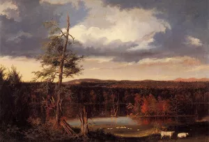 Landscape, the Seat of Mr. Featherstonhaugh in the Distance by Thomas Cole Oil Painting