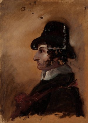Man in a High Hat by Thomas Cole Oil Painting