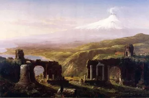 Mount Aetna from Taormina, Sicily painting by Thomas Cole