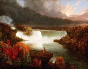 Niagara Falls by Thomas Cole Oil Painting