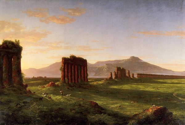 Main Product Photo of Roman Campagna Painting by Thomas Cole