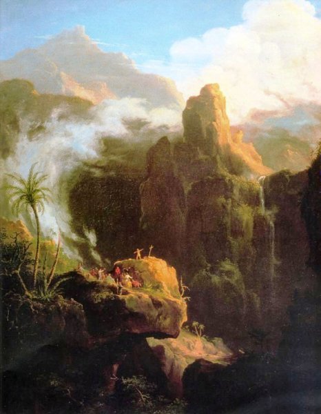 Main Product Photo of Saint John in the Wilderness  Painting by Thomas Cole