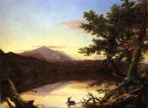 Schroon Lake Oil painting by Thomas Cole