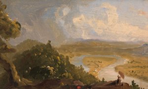 Sketch for View from Mount Holyoke, Northampton, Massachusetts, after a Thunderstorm by Thomas Cole Oil Painting