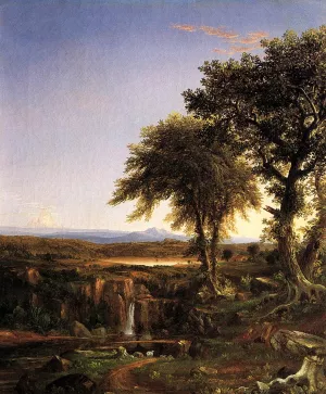 Summer Twilight by Thomas Cole Oil Painting