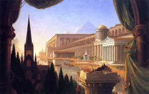 The Architect's Dream by Thomas Cole - Oil Painting Reproduction
