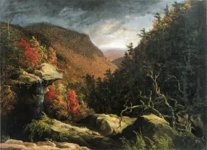 The Clove, Catskills also known as Double Impact by Thomas Cole Oil Painting