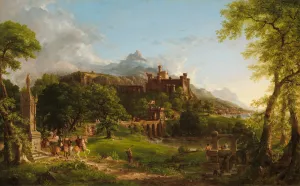 The Departure by Thomas Cole - Oil Painting Reproduction