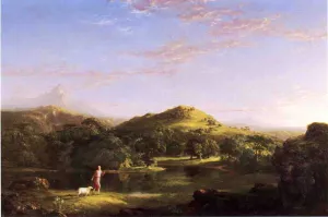 The Good Shepherd painting by Thomas Cole