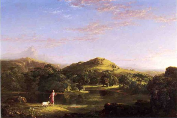 Main Product Photo of The Good Shepherd Painting by Thomas Cole