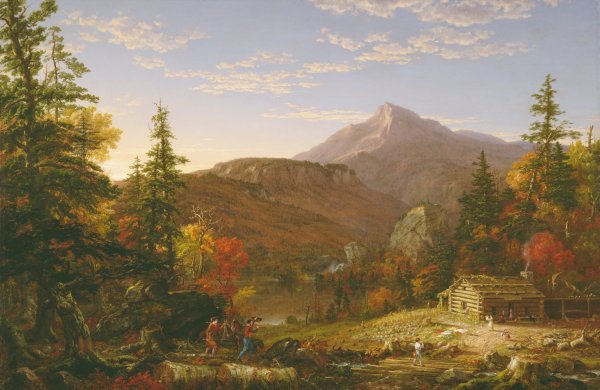 Main Product Photo of The Hunter's Return  Painting by Thomas Cole