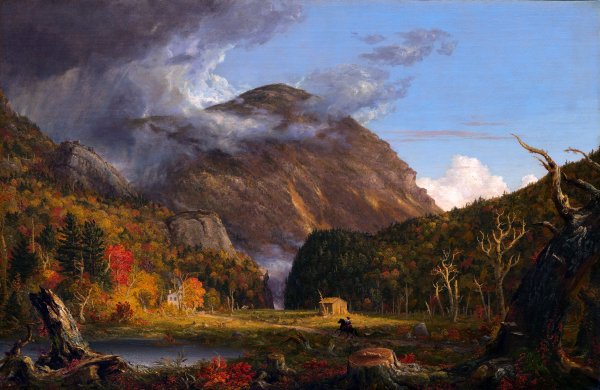 Main Product Photo of The Notch of the White Mountains also known as Crawford Notch Painting by Thomas Cole