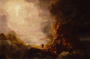 The Pilgrim of the Cross at the End of His Journey by Thomas Cole Oil Painting