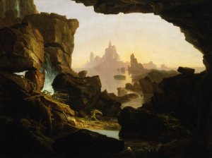 The Subsiding of the Waters of the Deluge by Thomas Cole Oil Painting
