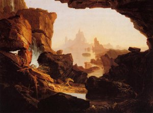 The Subsiding Waters of the Deluge by Thomas Cole Oil Painting