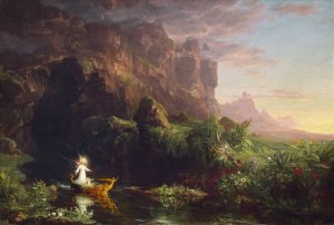 The Voyage of Life - Childhood by Thomas Cole Oil Painting