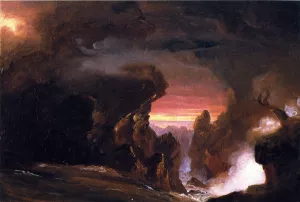 The Voyage of Life: Manhood Compositional Study by Thomas Cole Oil Painting