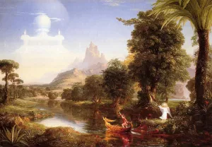 The Voyage of Life: Youth painting by Thomas Cole