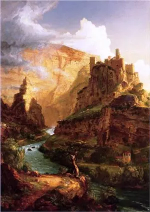 Valley of the Vaucluse by Thomas Cole Oil Painting
