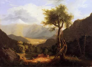 View in the White Mountains by Thomas Cole Oil Painting