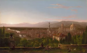 View of Florence by Thomas Cole Oil Painting